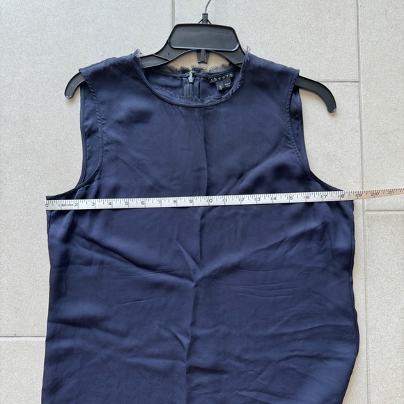 Theory Silk Tank Navy Size M - Picture 4 of 9